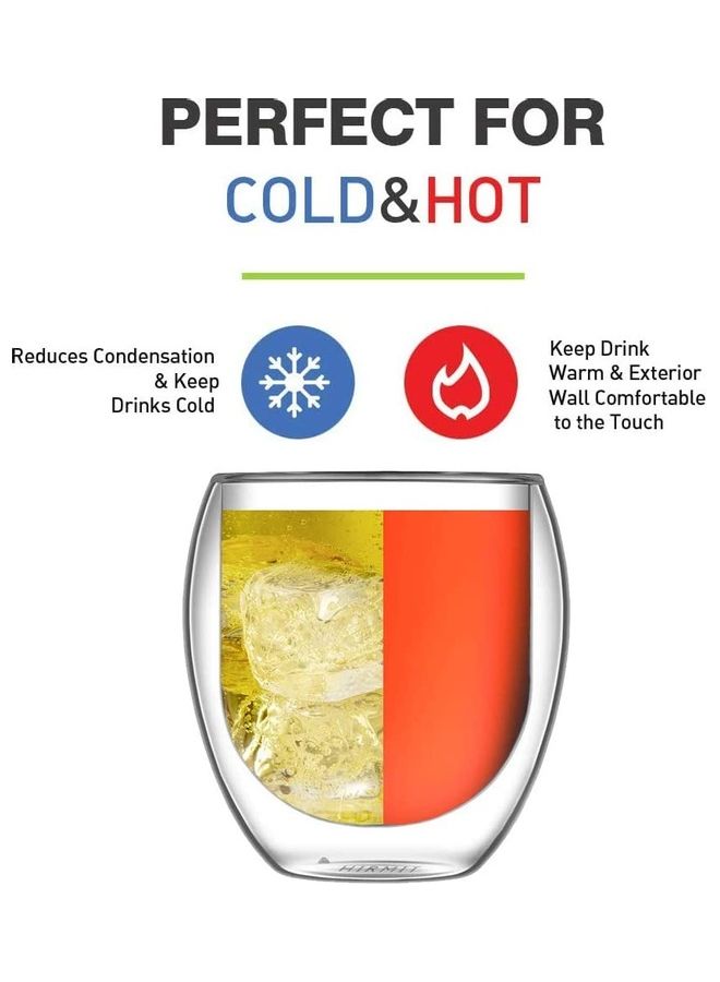 XiuWoo Double Walled Coffee Glasses Mugs multicolour - Image 2