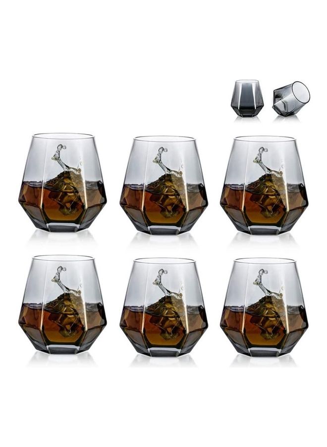 XiuWoo Crystal Short Drink Tumblers multicolour 300mm  - Image 1