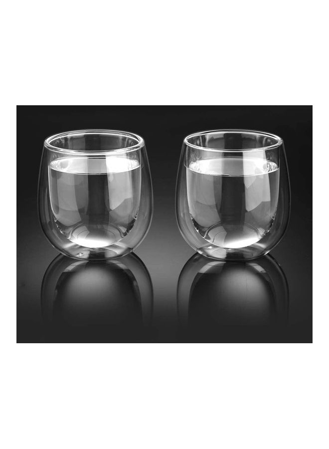 XiuWoo 6 Pieces Double Walled Coffee Glasses Mugs multicolour  - Image 4