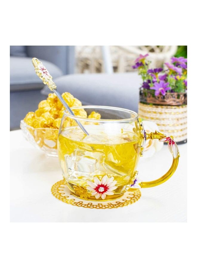 XiuWoo Coffee And Tea Cup With Steel Spoon multicolour 250mm - Image 2