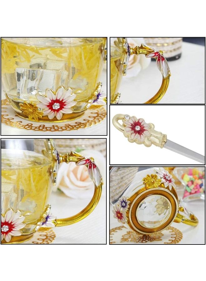 XiuWoo Coffee And Tea Cup With Steel Spoon multicolour 250mm - Image 4