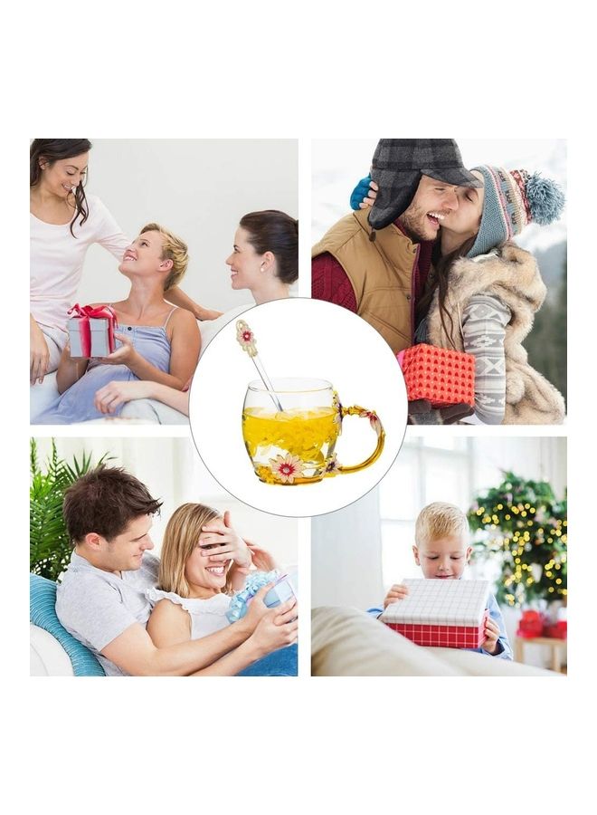 XiuWoo Coffee And Tea Cup With Steel Spoon multicolour 250mm - Image 5