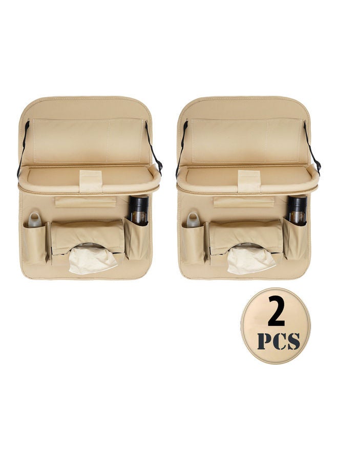 2-Piece Car Seat Back Organizer Set