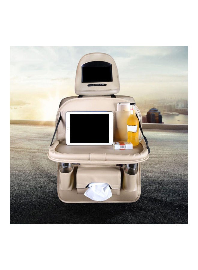 منظم للمقعد الخلفي للسيارة مع صينية طاولة قابلة للطي