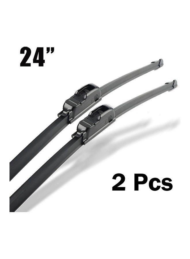 Generic 2-Piece 24 Inch Rear Rain Window Windshield Wiper Blade 