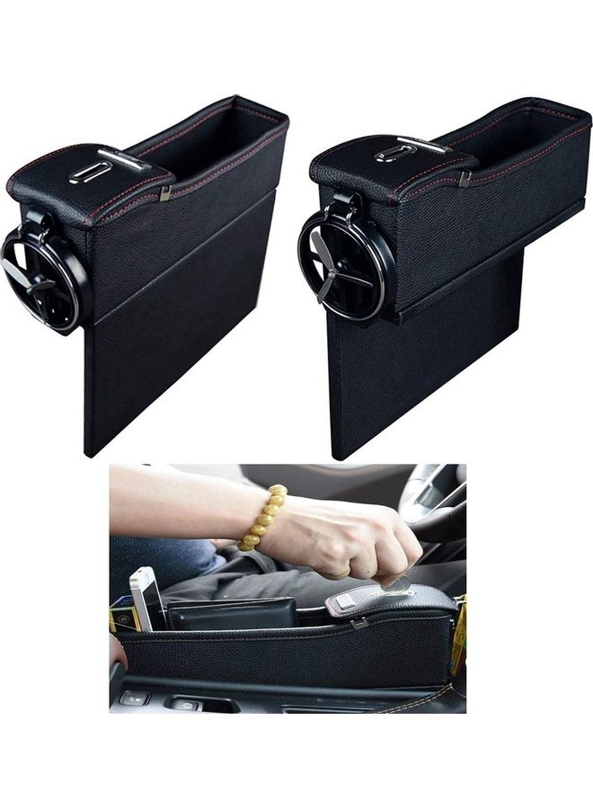 2-Piece Car Seat Crevice Storage Box Set