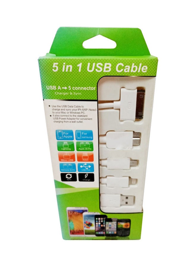 كابل شحن USB 2.0 Type A محمول موجب ب 4 منافذ مايكرو Splitter Y