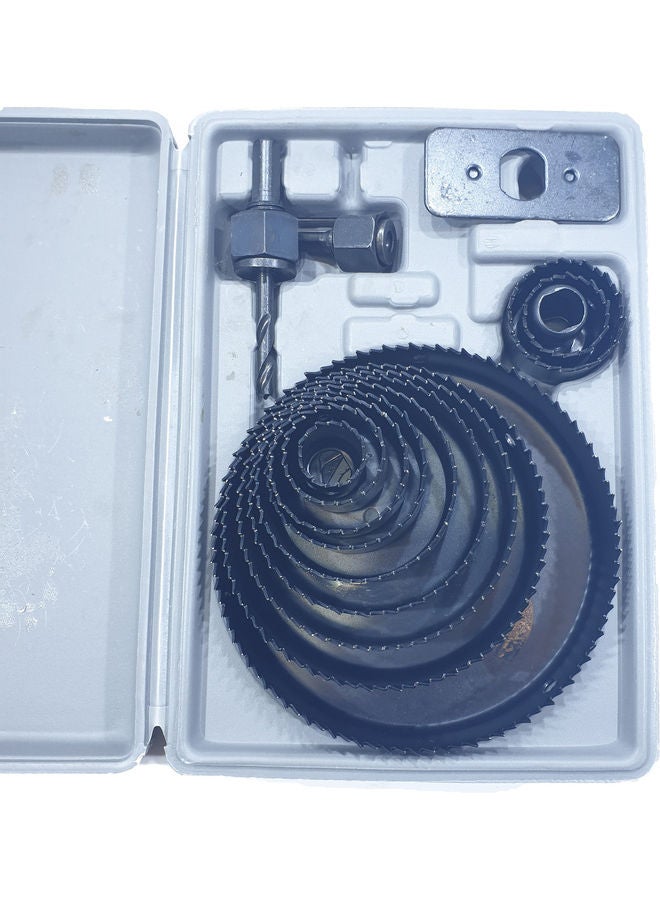 non Hole Saw Set 16 Piece black 22*15*5cm - Image 1