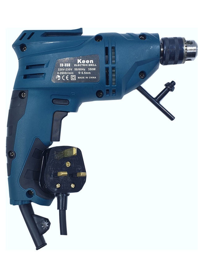 Keen Keen Electric Drill 400W 6.5MM Black/Blue 20*20*7cm  - Image 2
