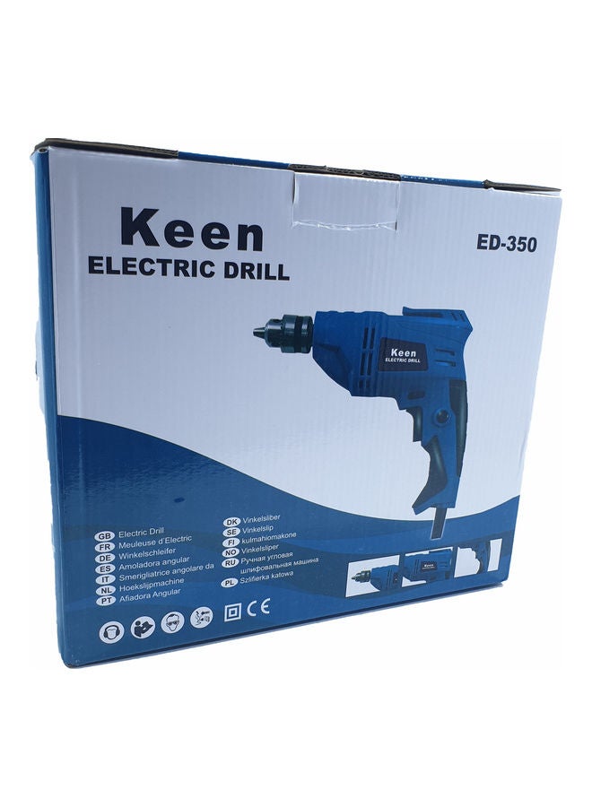Keen Keen Electric Drill 400W 6.5MM Black/Blue 20*20*7cm  - Image 3