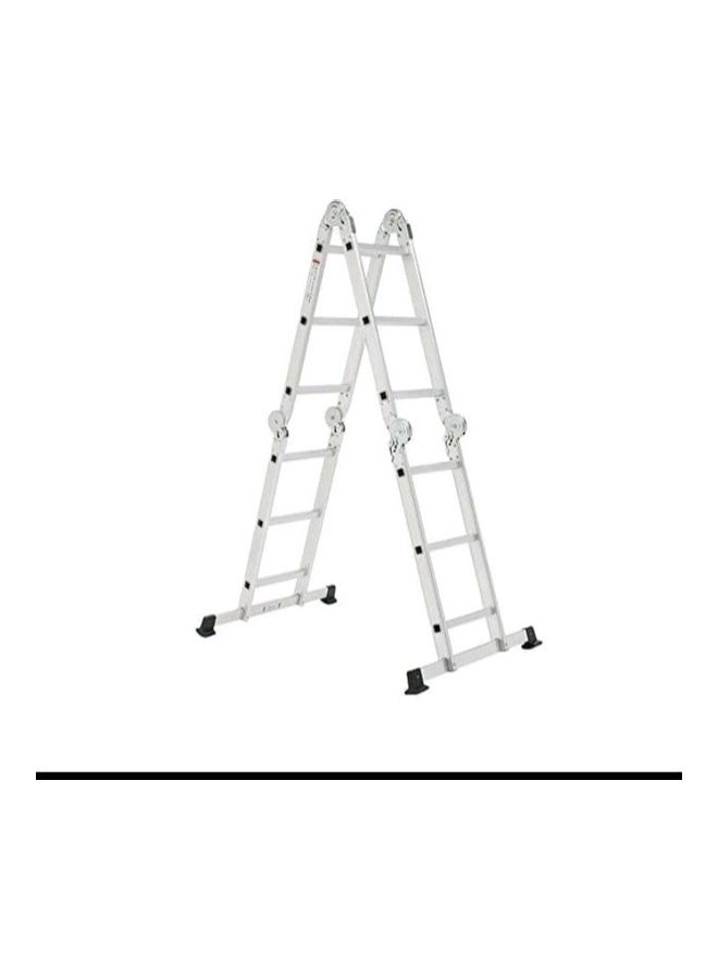 non Multi Ladder 16 Steps silver 126x27x37cm - Image 1
