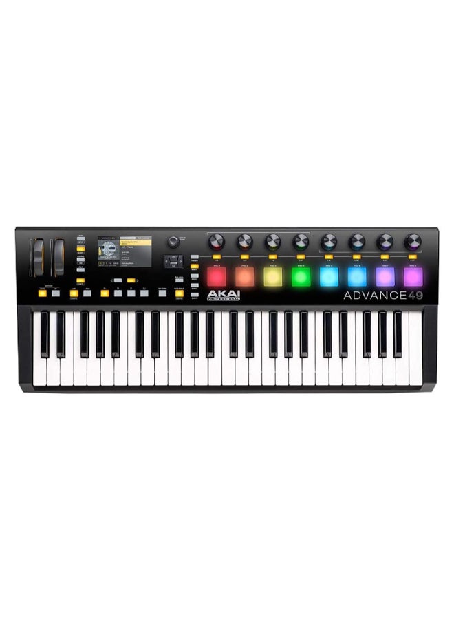 AKAI - Advance 49 Keyboard Controller With Colored Screen And Software - Image 1