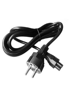 Generic 3 Prong 2 Pin AC Laptop Power Cord Adapter Cable Black 