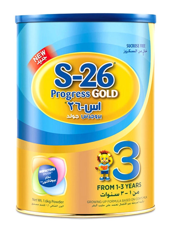 Wyeth S-26 Progress Gold Stage 3 Baby Formula Food 1.6kg