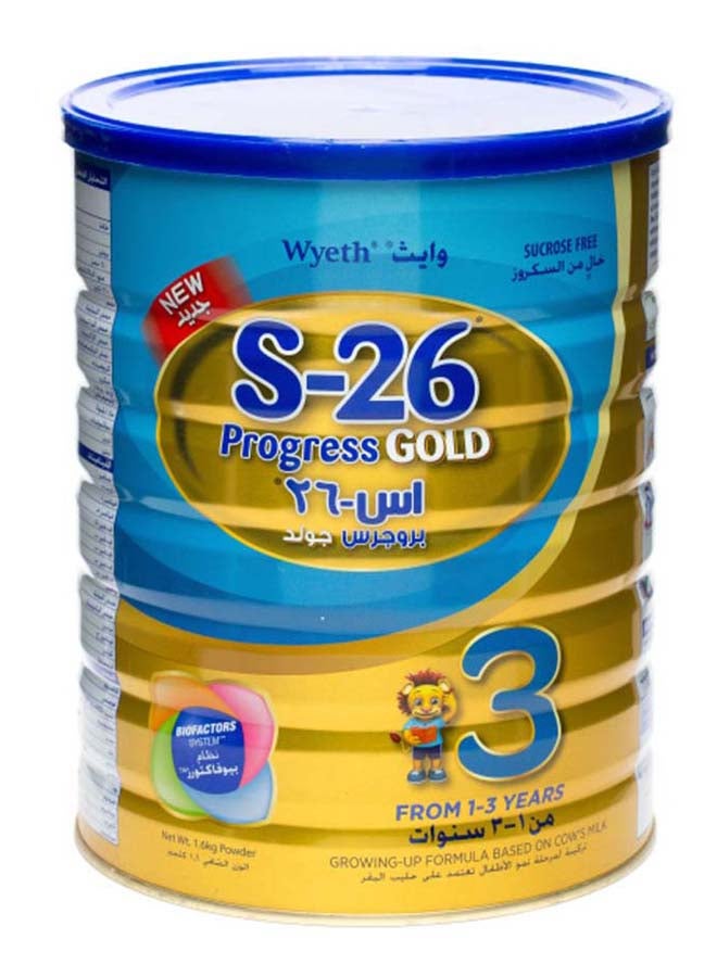 Wyeth S26 Progress Gold 3 Growing Up Formula 1600grams