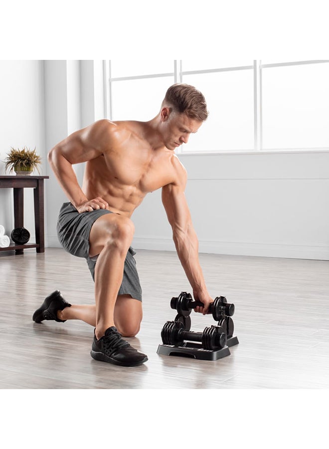NordicTrack - 20-Piece Adjustable Dumbbell And Weight Stand Set - Image 1