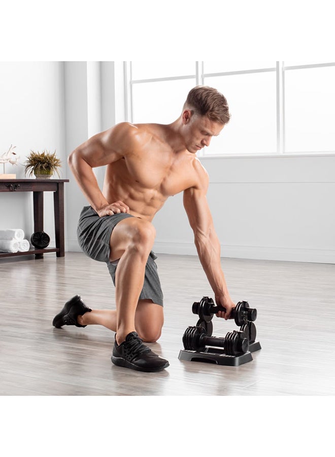 NordicTrack - 20-Piece Adjustable Dumbbell And Weight Stand Set - Image 1
