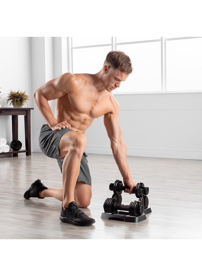 NordicTrack - 20-Piece Adjustable Dumbbell And Weight Stand Set - Image 1