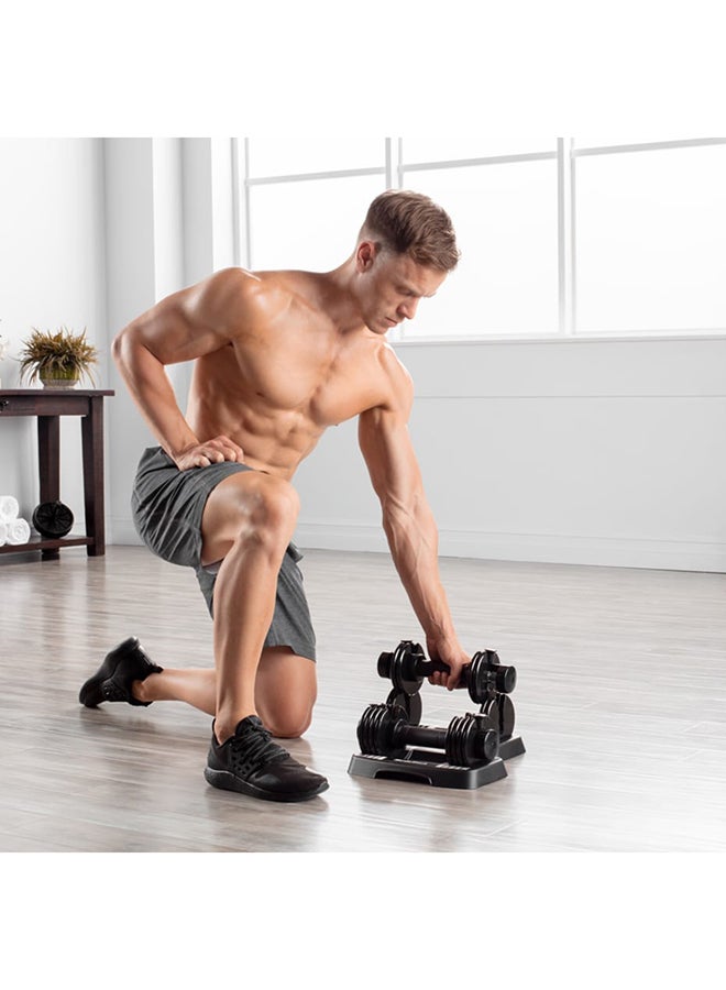 NordicTrack - 20-Piece Adjustable Dumbbell And Weight Stand Set - Image 1