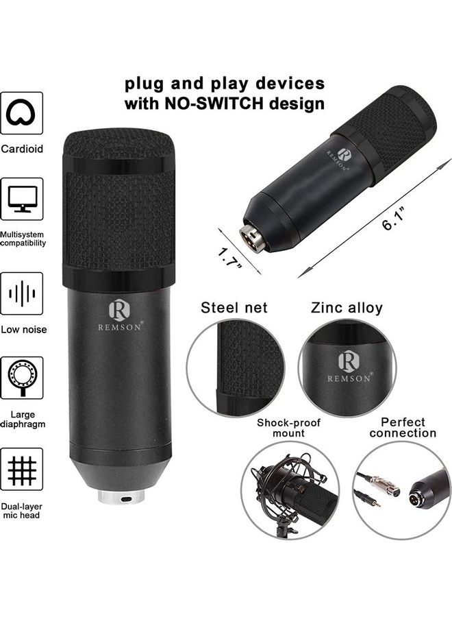 Microphone Condenser Set Black