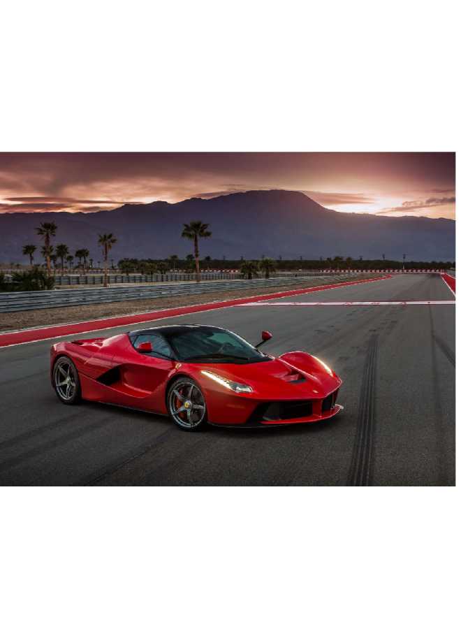 Ferrari Vinyl Self Adhesive Wall Sticker Multicolor 80x60cm