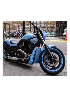 Harley-Davidson Vinyl Self Adhesive Wall Sticker Multicolour 80x60cm
