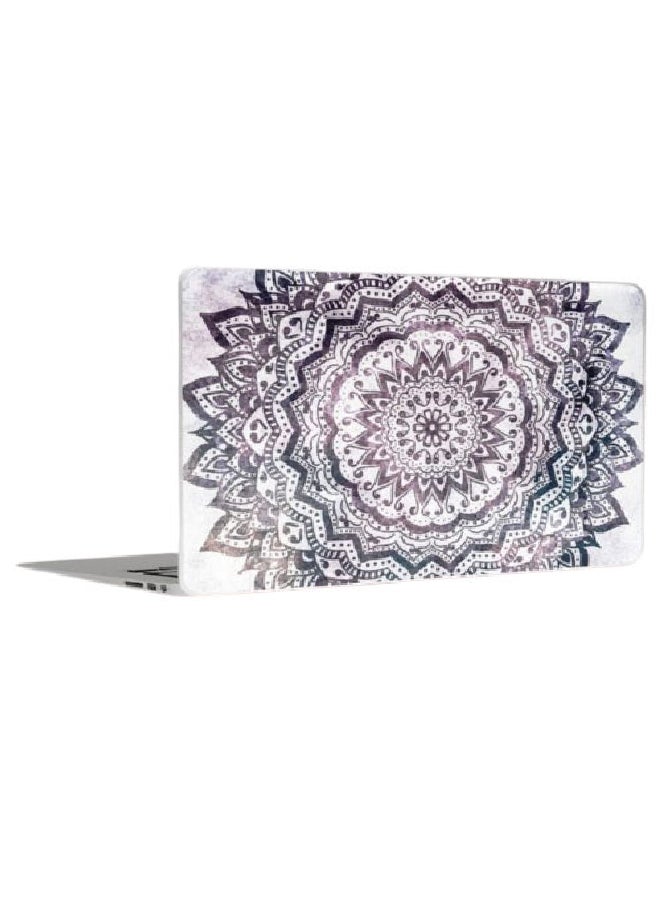 بي.بي أوريجنال ديزاين ملصق حماية واقٍ للابتوب بنمط رخامي أسود/أبيض