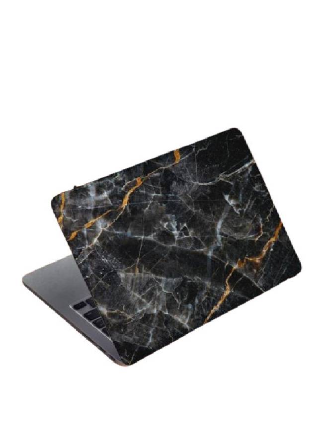 B.B Original Designs Marble Pattern Protective Laptop Skin Cover Black/White/Gold