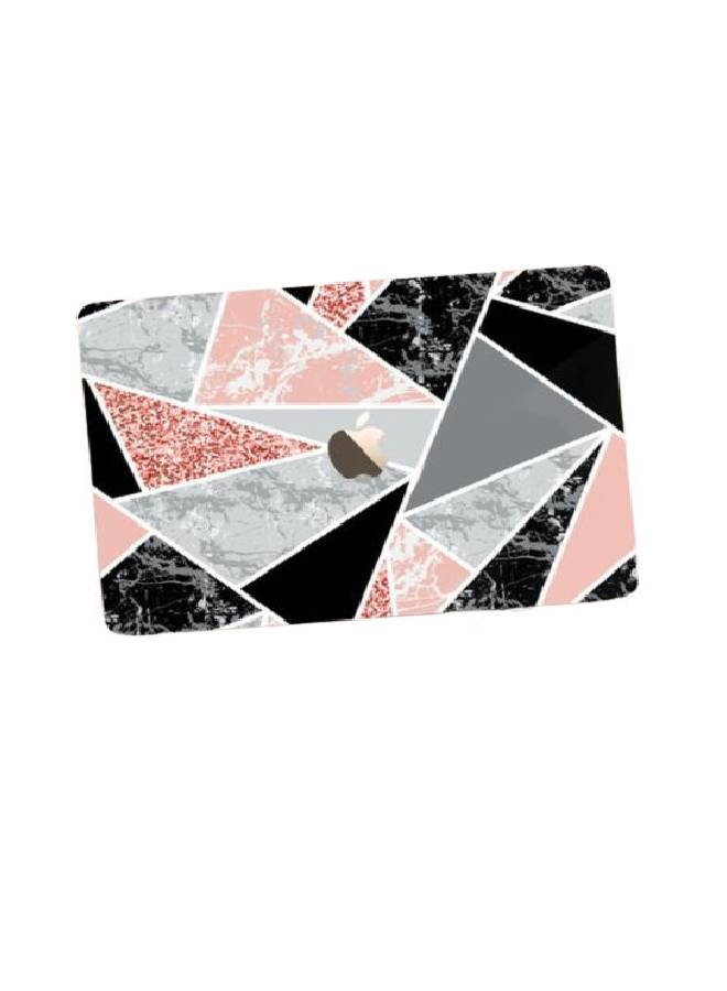 Marble Pattern Protective Laptop Skin Cover Grey/Pink/White