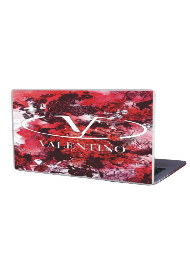 ملصق حماية واقٍ للابتوب بنمط مطبوع بكلمة "Valentino" أحمر/أبيض - v1609090902/N41911694A_1