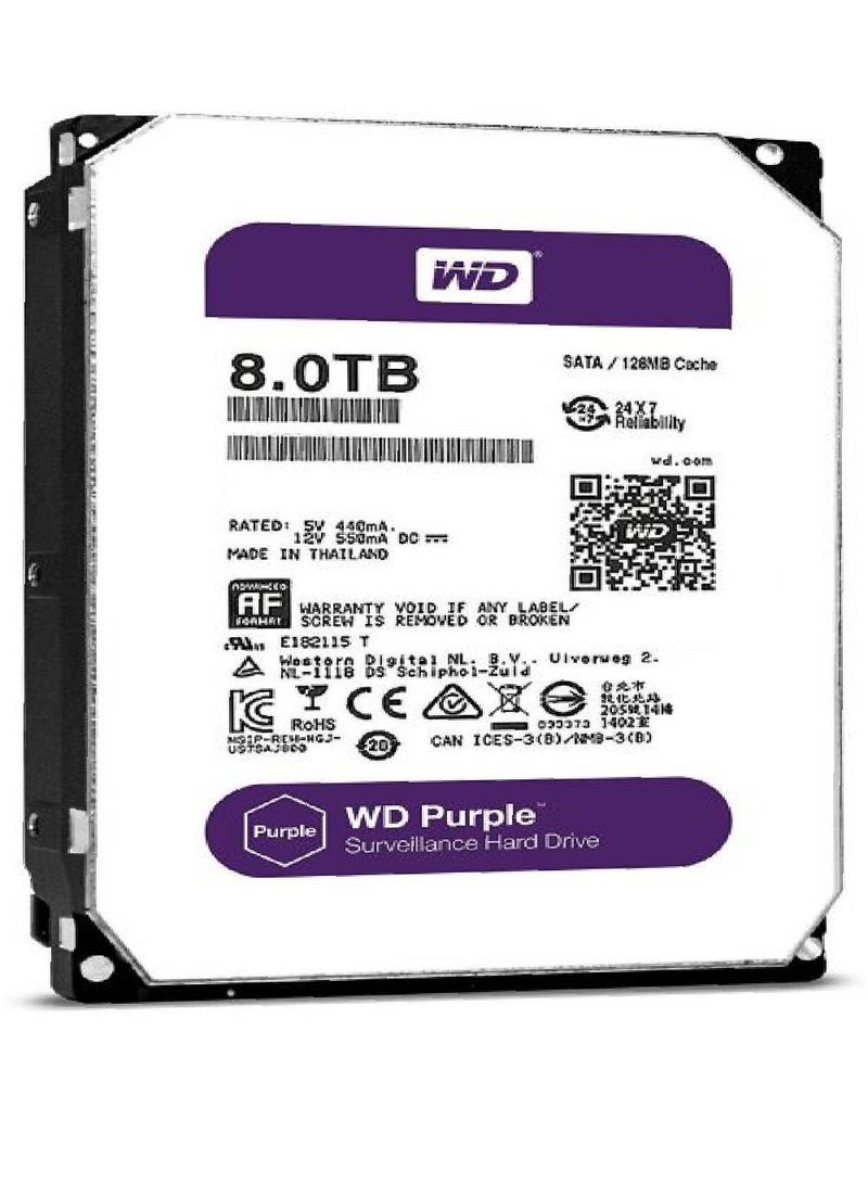 WD - Surveillance Hard Disk Drive Silver/Purple - Image 1