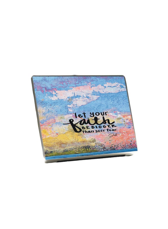 ملصق واقٍ لجهاز اللابتوب مطبوع عليه عبارة "Lets Your Faith" متعدد الألوان