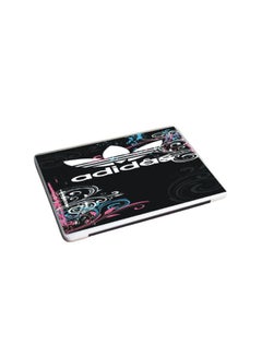 بي.بي أوريجنال ديزاين ملصق حماية واقٍ للابتوب بنمط مطبوع بكلمة "Adidas" ورسمة أسود/ألوان متعددة 