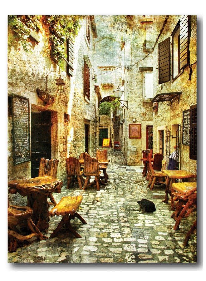 Fast Print Places Design Framed Vinyl Tableau Multicolor 100x70cm