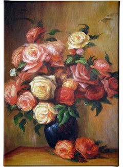 Fast Print Floral & Botanical Design Framed Vinyl Tableau Multicolour 120x180cm 