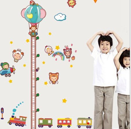 Fast Print Cartoon Car Height Stickers For Kids Room Decor DIY Art Poster Measure Wall Decal Removable Pvc Wall Sticker Multicolor 60x90cm - Image 3