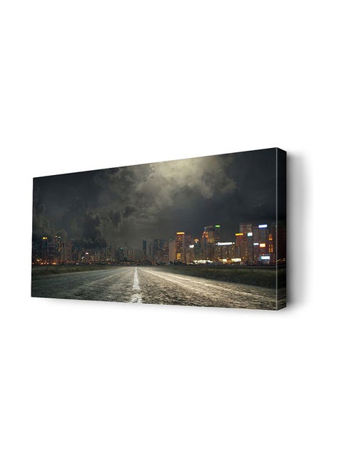 Arts for Wall from Decalac Printed on Canvas with Internal Wooden Frame Multicolor 100x45x2cm