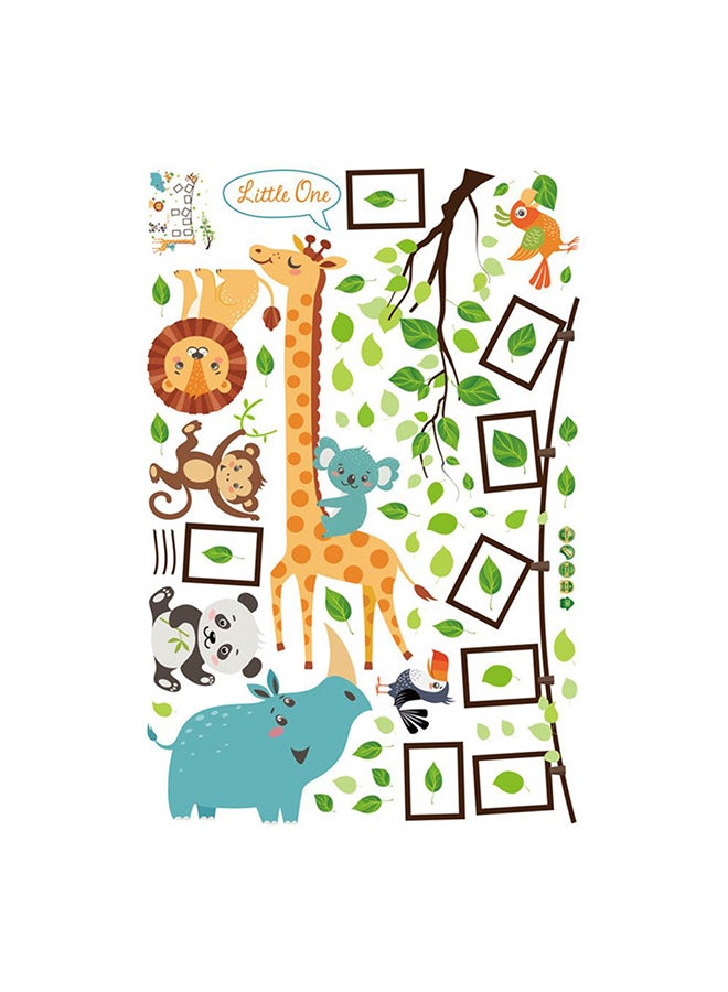 Fast Print Cartoon Animal Style Photo Frame Children Bedroom Decorative Wall Sticker Multicolor 115x90cm  - Image 1