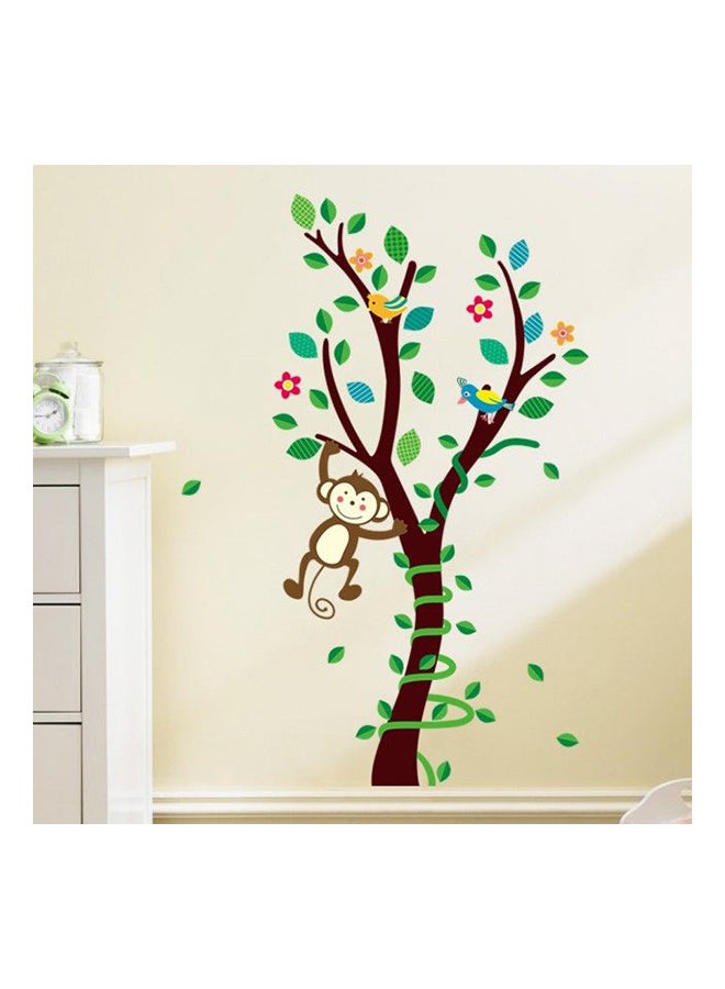 Fast Print Forest Cute Monkey Children'S Room Bedroom Decoration Wall Sticker Multicolour 60x90cm  - Image 1