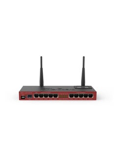 Mikrotik 10-Port Ethernet Router Red/Black UAE | Dubai, Abu Dhabi