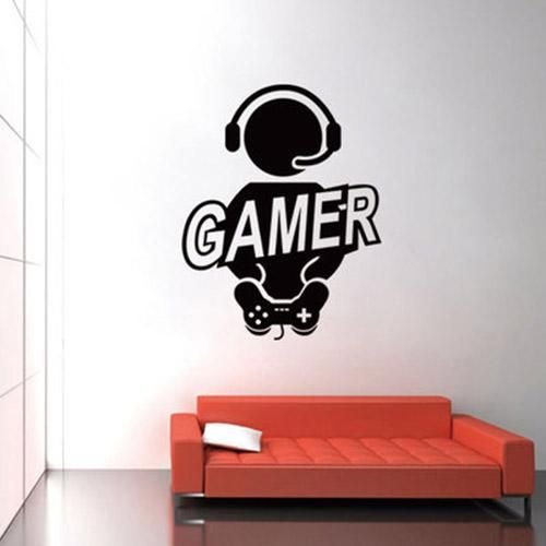 Fast Print Personality creativity villain games GAMER living room bedroom wall environmental protection PVC Wall Sticker Multicolour 60x50cm - Image 2