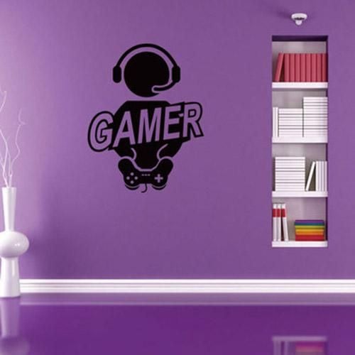 Fast Print Personality creativity villain games GAMER living room bedroom wall environmental protection PVC Wall Sticker Multicolour 60x50cm - Image 3