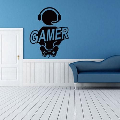 Fast Print Personality creativity villain games GAMER living room bedroom wall environmental protection PVC Wall Sticker Multicolour 60x50cm - Image 4
