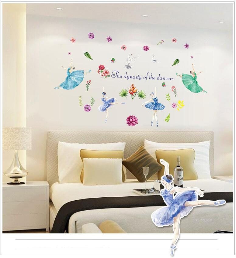 Fast Print Removable Wall Paper Stickers For Home Decor Waterproof Wallpaper For Living Room Baby Kids Girls Bedroom Decorative Diy Sticker Multicolour 90x60cm - Image 2