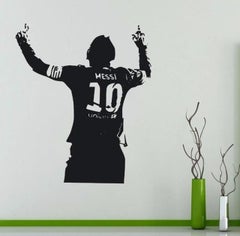 Messi Wall Decor Sticker Cheering Soccer Sport Room Decal Football Stars Poster for Lining Room Home Decor DIY PVC Waterproof Wall Multicolour 40x55cm - v1609108221/N40733545A_2