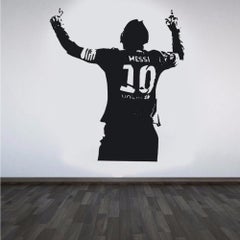 Messi Wall Decor Sticker Cheering Soccer Sport Room Decal Football Stars Poster for Lining Room Home Decor DIY PVC Waterproof Wall Multicolour 40x55cm - v1609108221/N40733545A_3