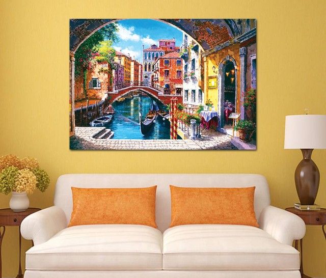 Fast Print Modern Tableau Multicolour 100x70x70cm - Image 2