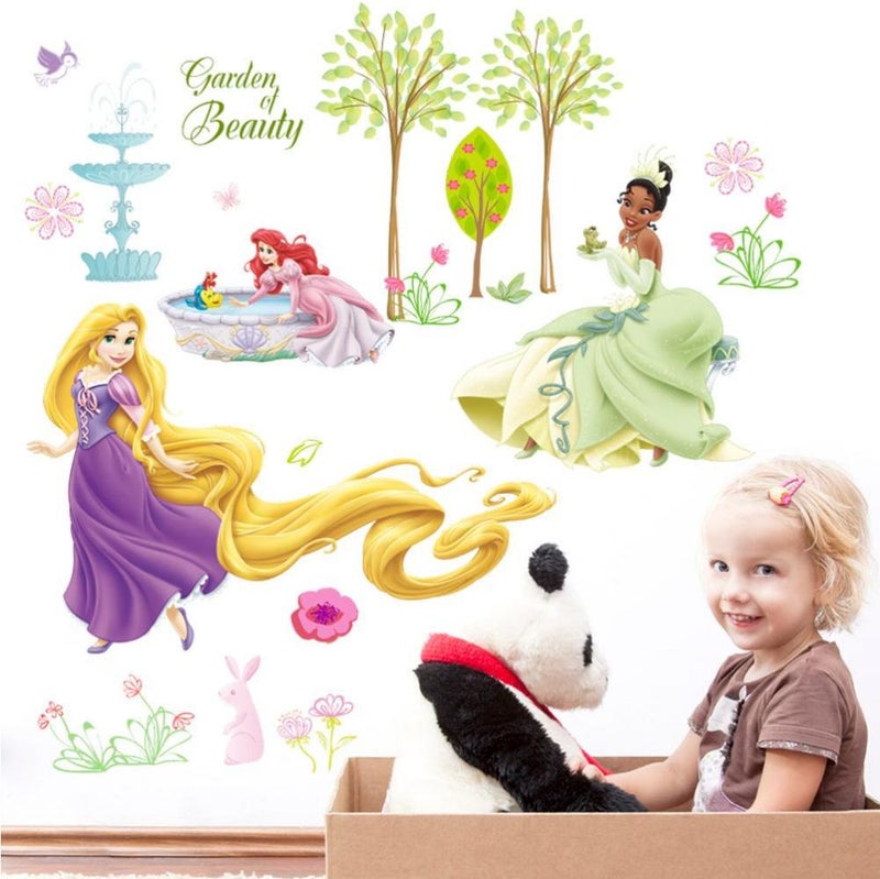 Fast Print Princess sticker children room cartoon decorative Multicolour 30x90cm - Image 3