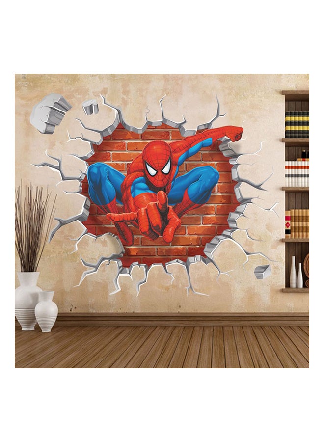 Fast Print 3D Spider-man Wall Sticker Multicolour 50x45cm - Image 1