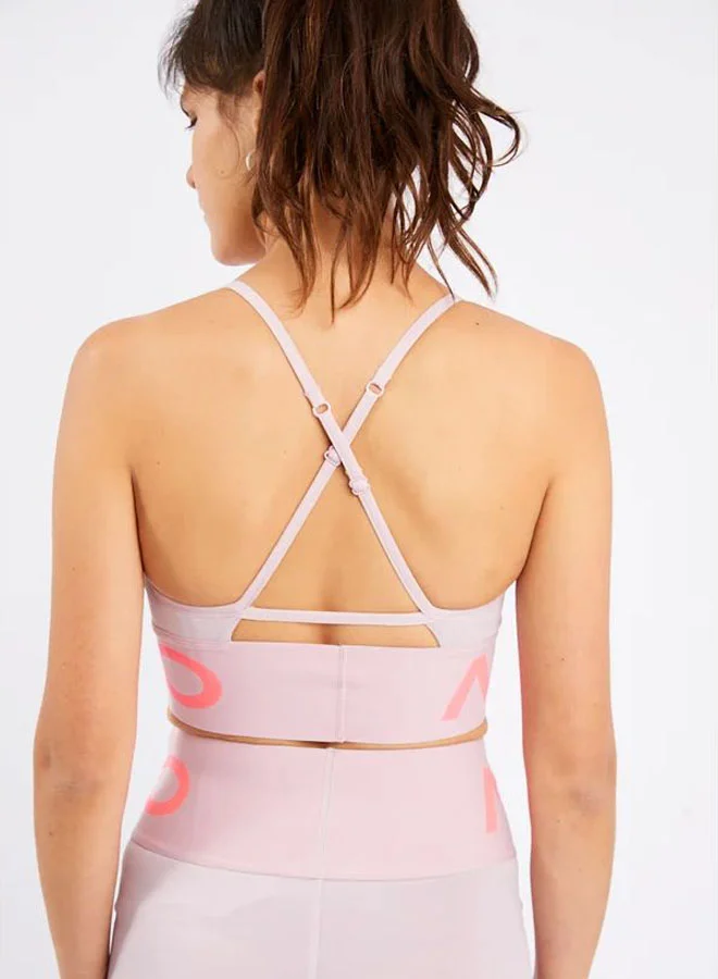 Nike Pro Indy Light Support Bra Plum Chalk/Hot Punch/Metallic Silver